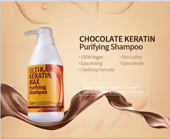 

11.11 Repair Damage Purifying shampoo keratin hair treatment deep cleaning shampoo Before Straighten Hair Care Salon Products