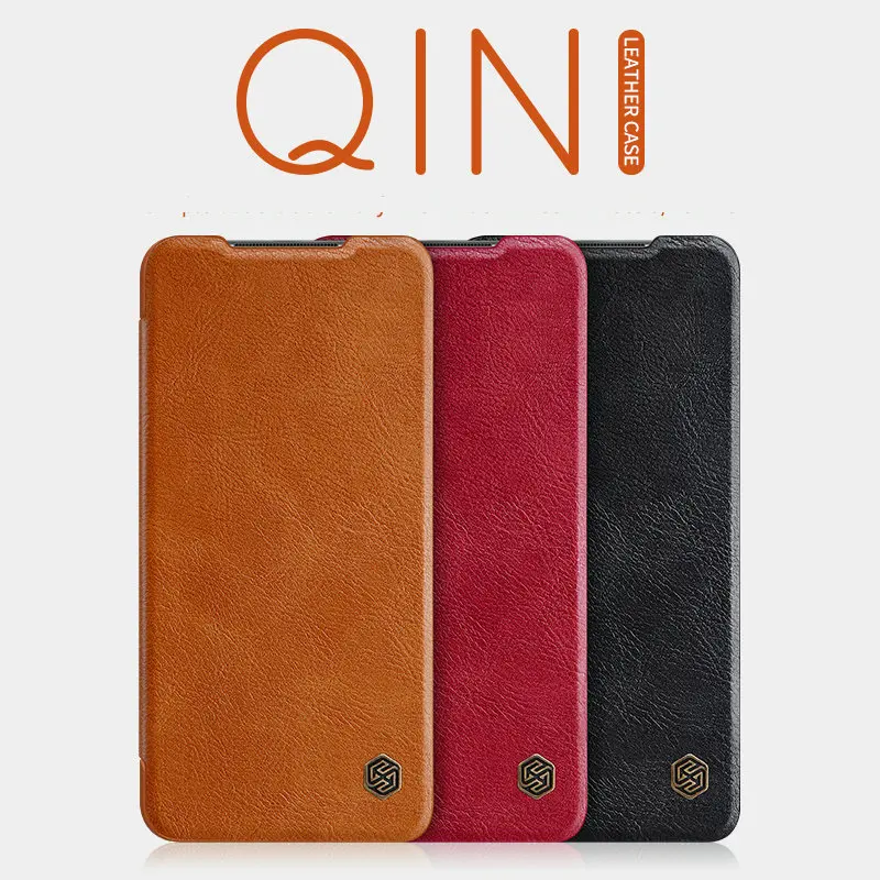 Для Xiaomi Redmi Note 9 Pro Max чехол откидная крышка Оригинальный Nillkin Qin Кожа Книга Note9 9s