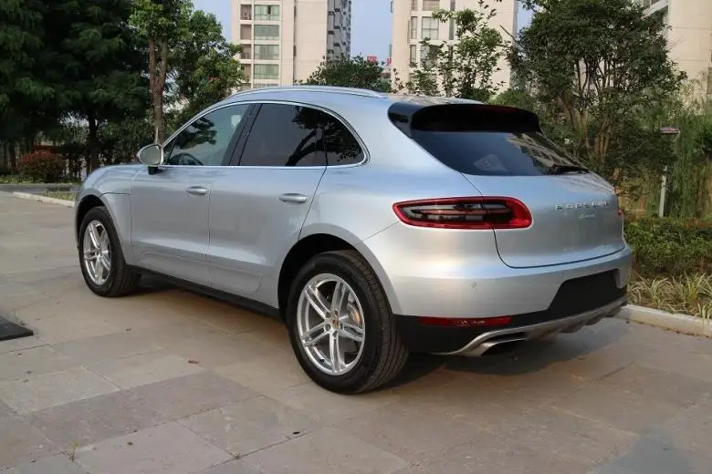 Для Porsche Macan S. Передний+ задний бампер диффузор из нержавеющей стали бамперы защита противоскользящая Пластина Автомобильные аксессуары