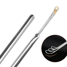 50 шт./лот, чистящее средство для ушей из нержавеющей стали, портативная Ушная кюрета, инструменты для выкапывания ушей, чистящее средство для ушей, Ушная ложка, забота о здоровье ушей