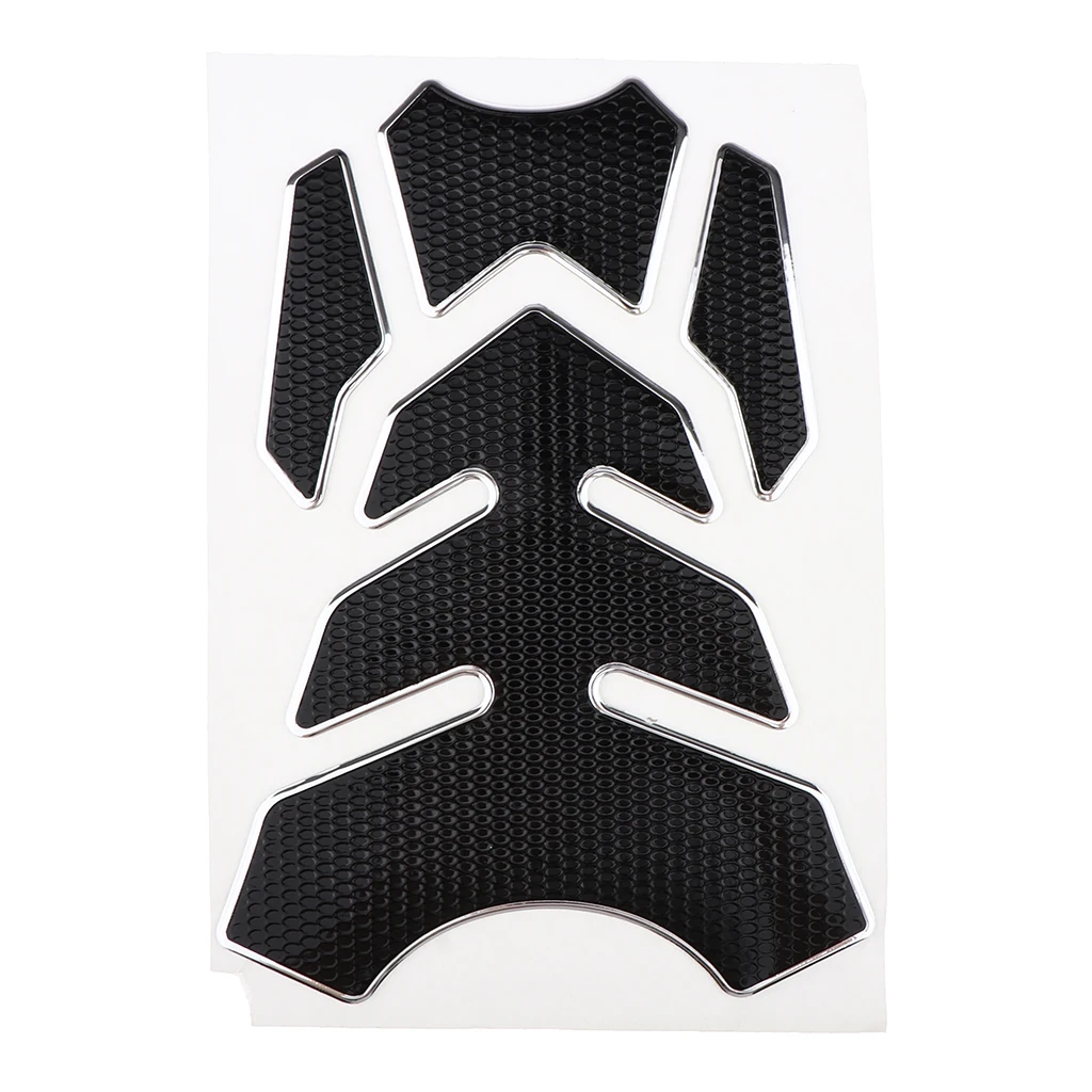 2 комплекта черный бак Тяговая боковая накладка газовое топливо наколенник