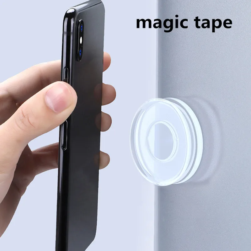 

Magic Universal Mobile Phone Holder For Iphone Hand Stick Nano Black Technology Hand Stick StickerFree Stickers Fast Paste Type