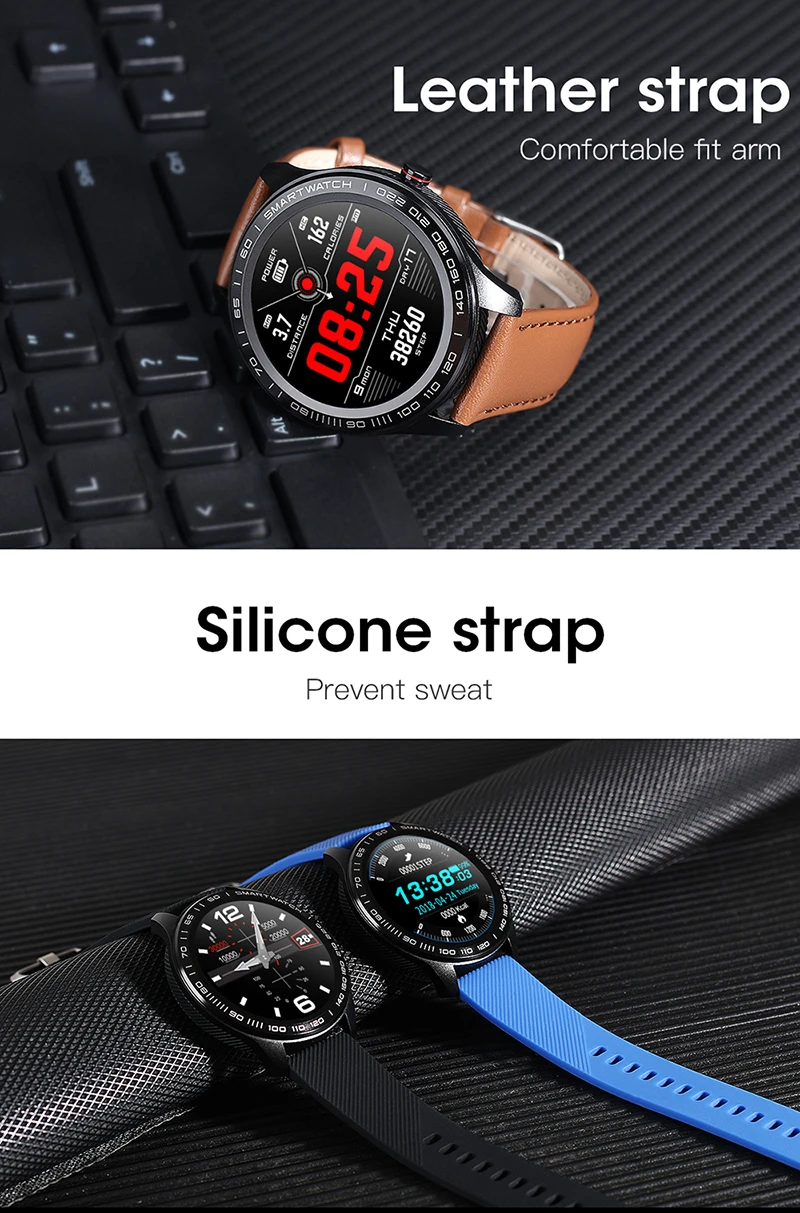 Смарт-часы L9 ECG PPG, мужские часы с Bluetooth, спортивные Смарт-часы, IP68, водонепроницаемые, с поддержкой sim-карты, пульсометр, кровяное давление, reloj