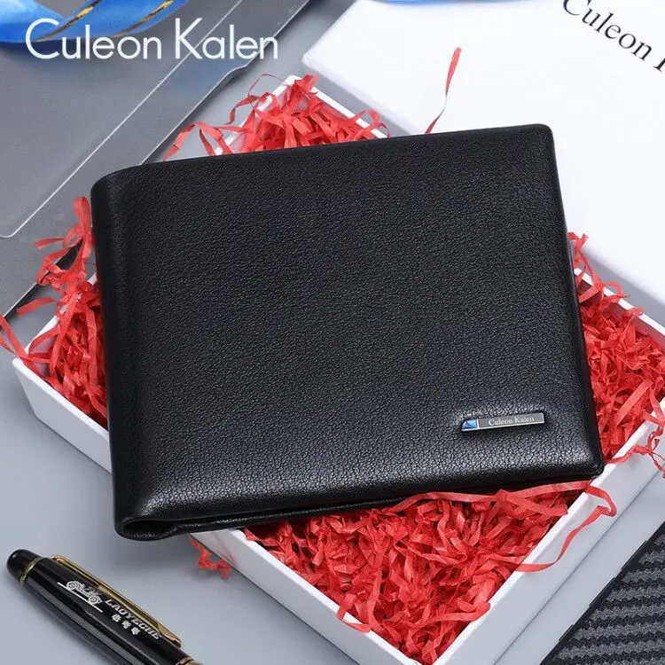

Popular Brand Genuine Product CK Wallet Men Short Long Full-grain Leather Ultra-Software Handfeel Top Grade Glorious Wallet Men'