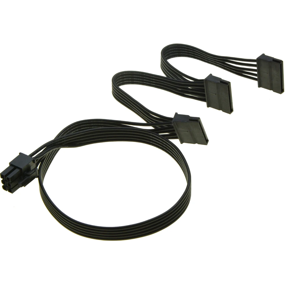 PCI-e 6Pin od 1 do 3 SATA 4Pin peryferyjnych zasilacz Molex kabel GPU 8Pin do 6 + 2Pin CPU 4 + 4 Pin dla EVGA 1000 850 750 650 GQ