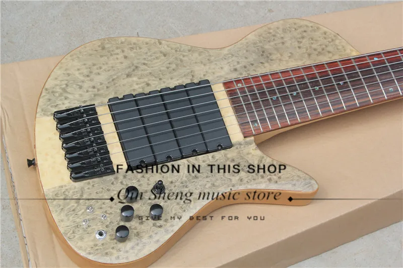 7 strings 6 \ 7 струн электрическая бас-гитара с birdseye кленовый шпон, 4 пикапы, мини-переключатель, Кленовая шея, 24 лада - Цвет: 7 strings