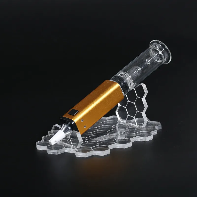 Лучшая Dab ручка Greenlightvapes G9 GDIP Dab ручка Vape 1000 мАч воск Vape ручка с мини стеклом Bubbler и 2 паровыми наконечниками - Цвет: Gold