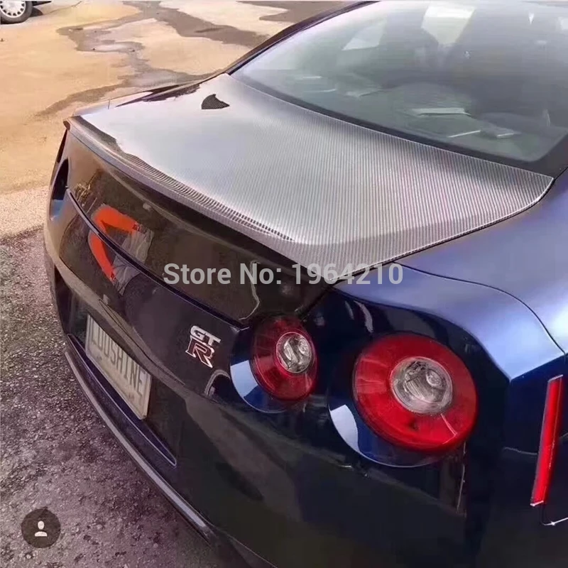 Автомобильный Стайлинг для Nissan GTR R35 углеродного волокна задний багажник Комплект кузова автомобиля Тюнинг часть заднего для багажника, бампера Крышка для Nissan GTR R35