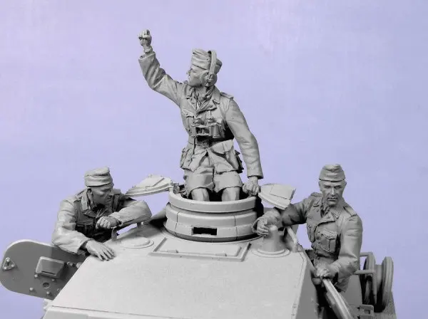 1/35 ancient man include 3 (NO TANK )   Resin figure Model kits Miniature gk Unassembly Unpainted
