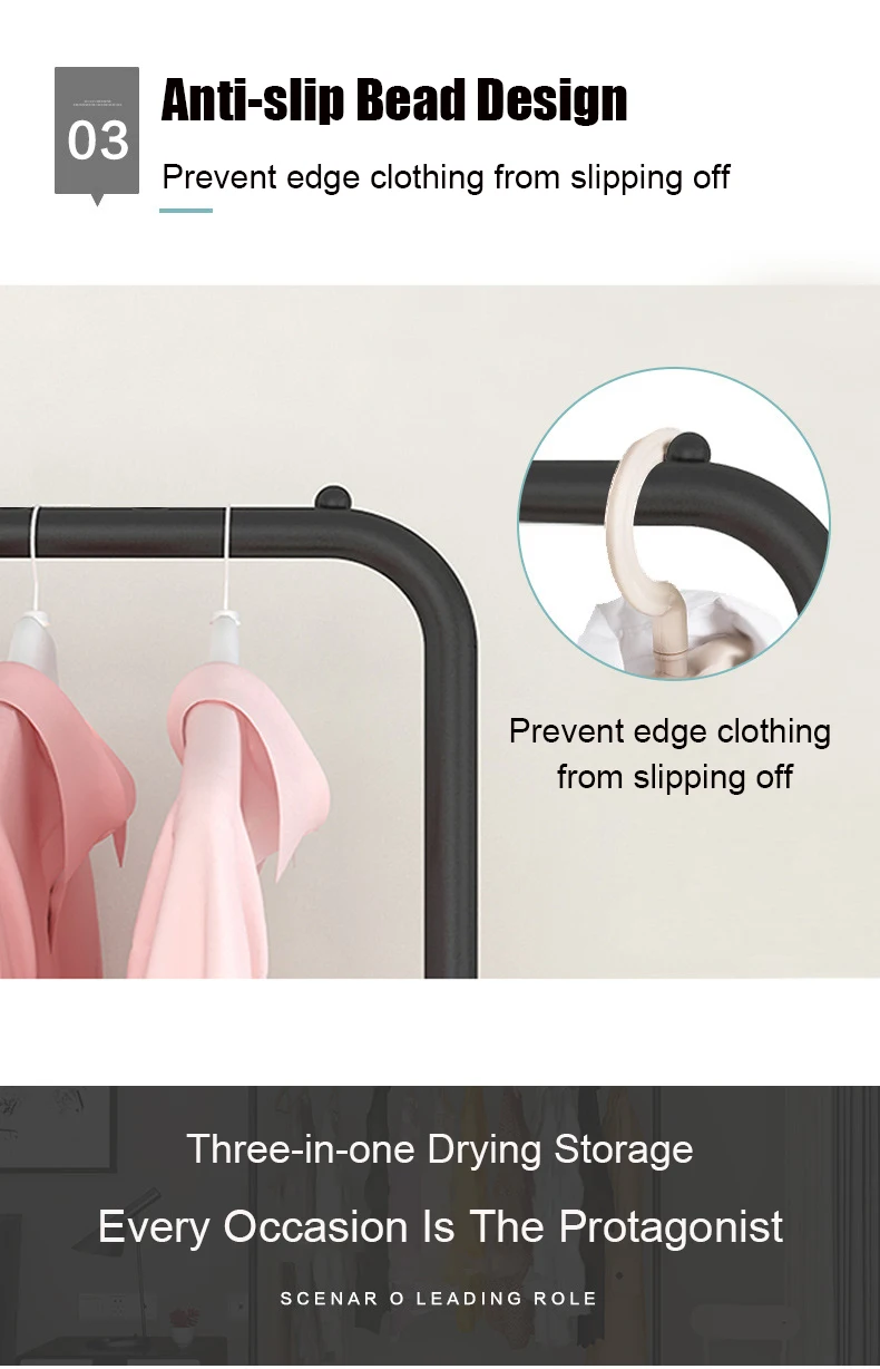 Garment Rack Free-standing Clothes Rack with Top Rod,Coat Rack Clothes, Hanger Wardrobe ,Clothes for Rack Lower Storage Garment Rack Free-standing Clothes Rack with Top Rod,Coat Rack Clothes, Hanger Wardrobe ,Clothes for Rack Lower Storage