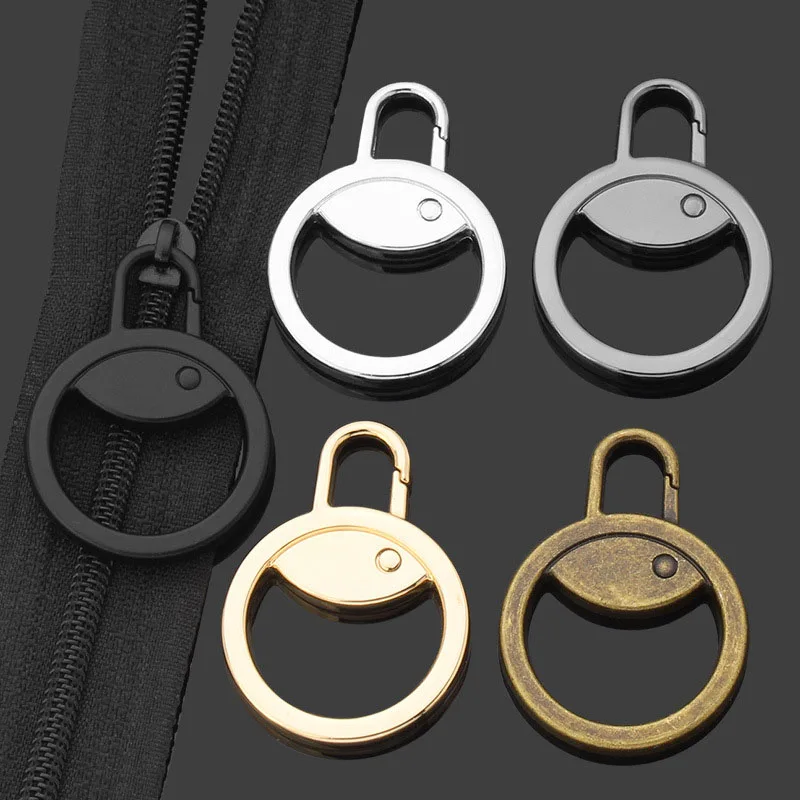Detachable Slider Pull Tab Metal Zipper Repair Clothes Coat Bag Down Jacket Pendant Accessories Travel Tent Slider