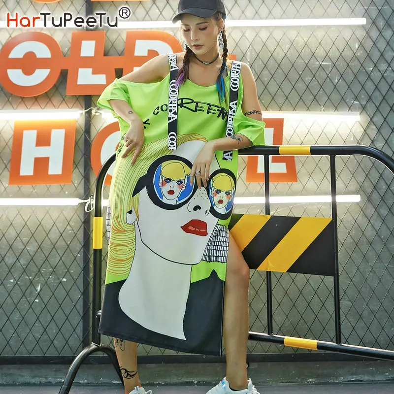 Женское платье-рубашка с открытыми плечами летнее платье большого размера