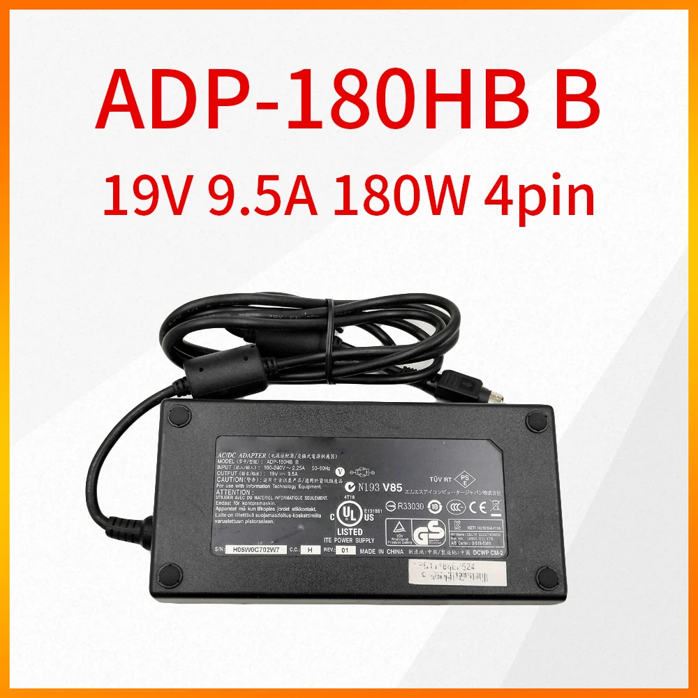Оригинальный ADP-180HB B 19V 9.5A 180 Вт круглый Порты и разъёмы 4pin Мощность адаптер