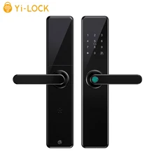 Yi-LOCK Смарт дверь отпечатков пальцев безопасности дома замок без ключа Wifi Пароль RFID карта беспроводной приложение телефон дистанционное управление замок