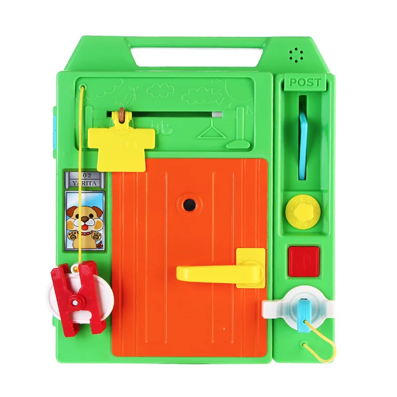

Japan Suitcase Treasure Book Model Socket Paper Extraction Unlocking Educational Finger Training Toy