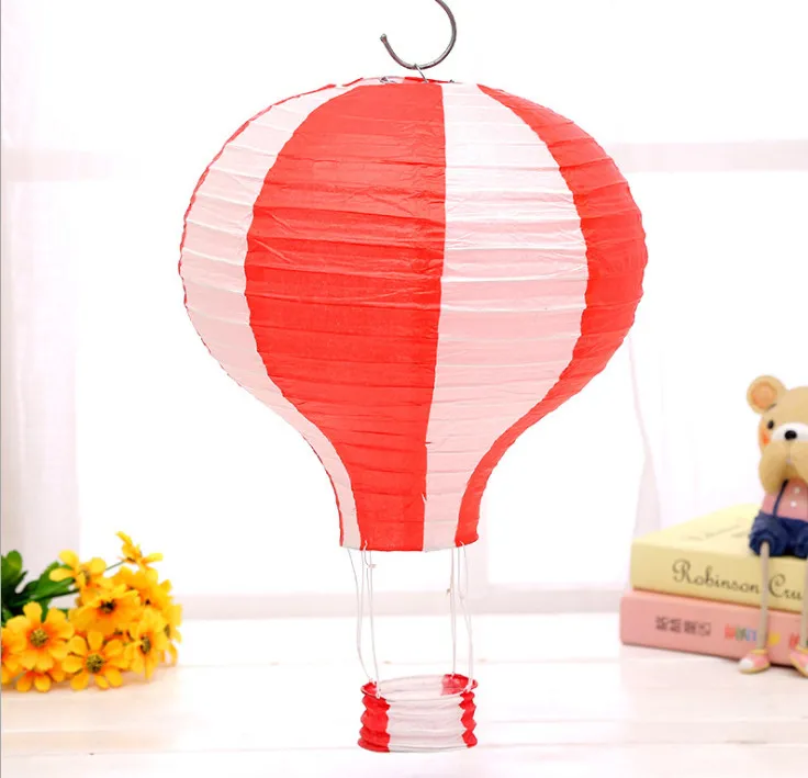 Бургундия 12 Inch 30cm Christmas Hanging Paper Lanterns Hot Air Balloon Paper Lanterns Birthday Party Decor Lamp Wedding Festival Supplies - Цвет: Бургундия