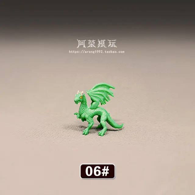 Wild Animal Dinosaur Model Flying Horse Myth Monster Dragon Fairy Garden Moss Miniature Decor Action Figures Figurines Kids Toys 6