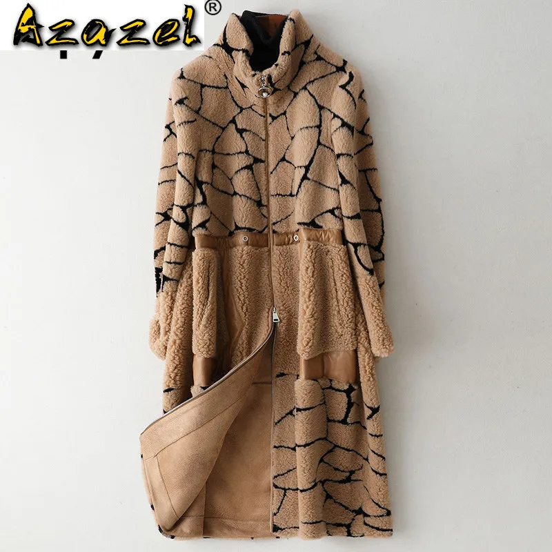 

Autumn Winter Coat Women Clothes 2020 Real Fur Coat Female 100% Wool Jacket Korean Vintage Sheep Shearling Suede Lining ZT3986