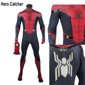 

Hero Catcher New Technology Top Quality Muscle Shade Relief Logo FFH Spiderman Costume Rubber Printing FFH Spiderman Suit
