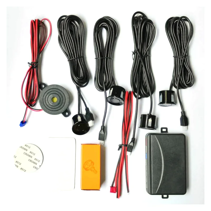

Car Reverse Parking Radar System with 4 Parking Sensors Distance Detection Bi Bi Bi Sound Warning