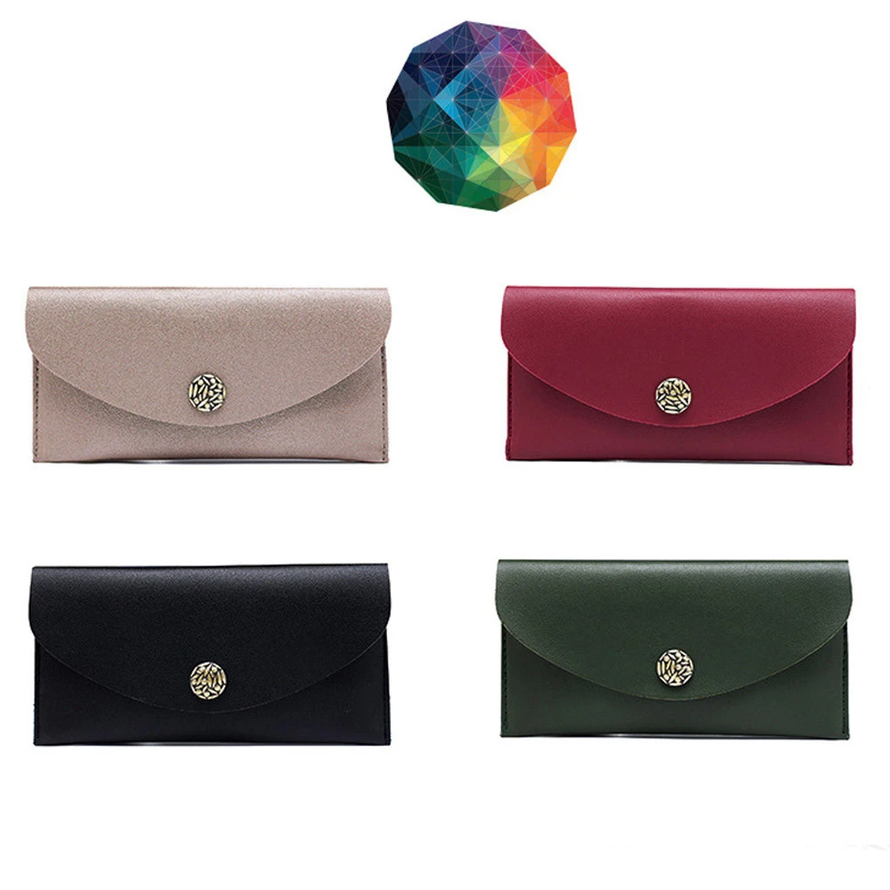 High Capacity Leather Men Wallet Women Long Purse Male Slim Female Credit Card Holder Thin Mobile Phone Bag Clutch Ladies 816