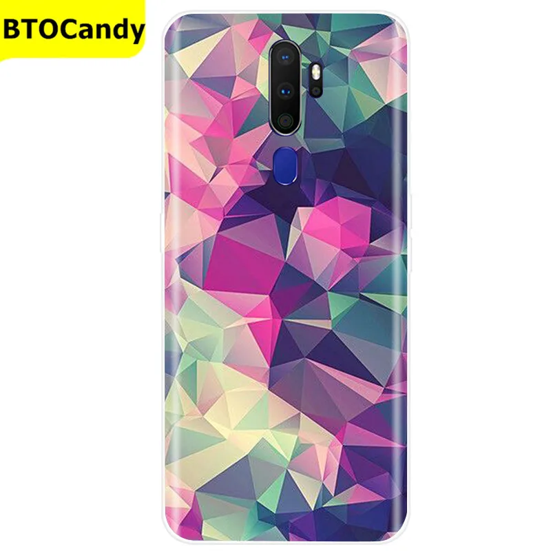 For OPPO A5 2020 Case Soft TPU Silicone Case For OPPO A9 2020 Case Color Pattern Back Cover Coque Fundas OPPO A5 A9 2020 Cases waterproof phone pouch for swimming Cases & Covers