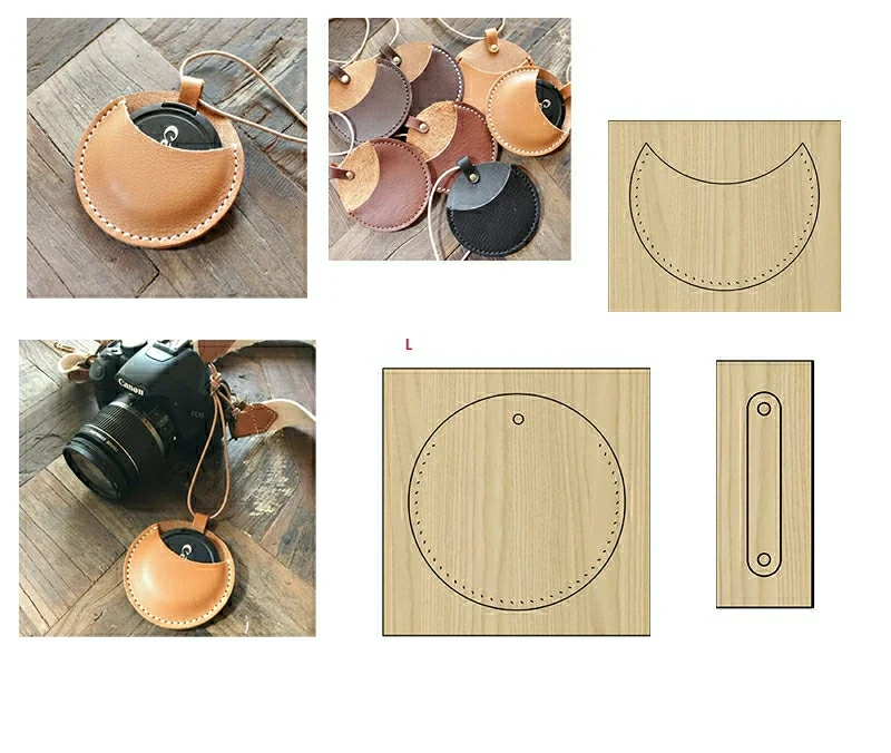 Японское стальное лезвие DIY Кожа ремесло SLR крышка объектива камеры резак высечки