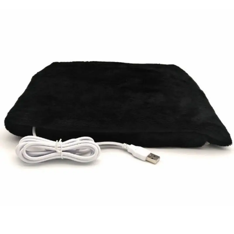 5V 4W зимний USB Электрический нагревательный шаль утолщенный плюшевый подогреваемый одеяло коврик-грелка