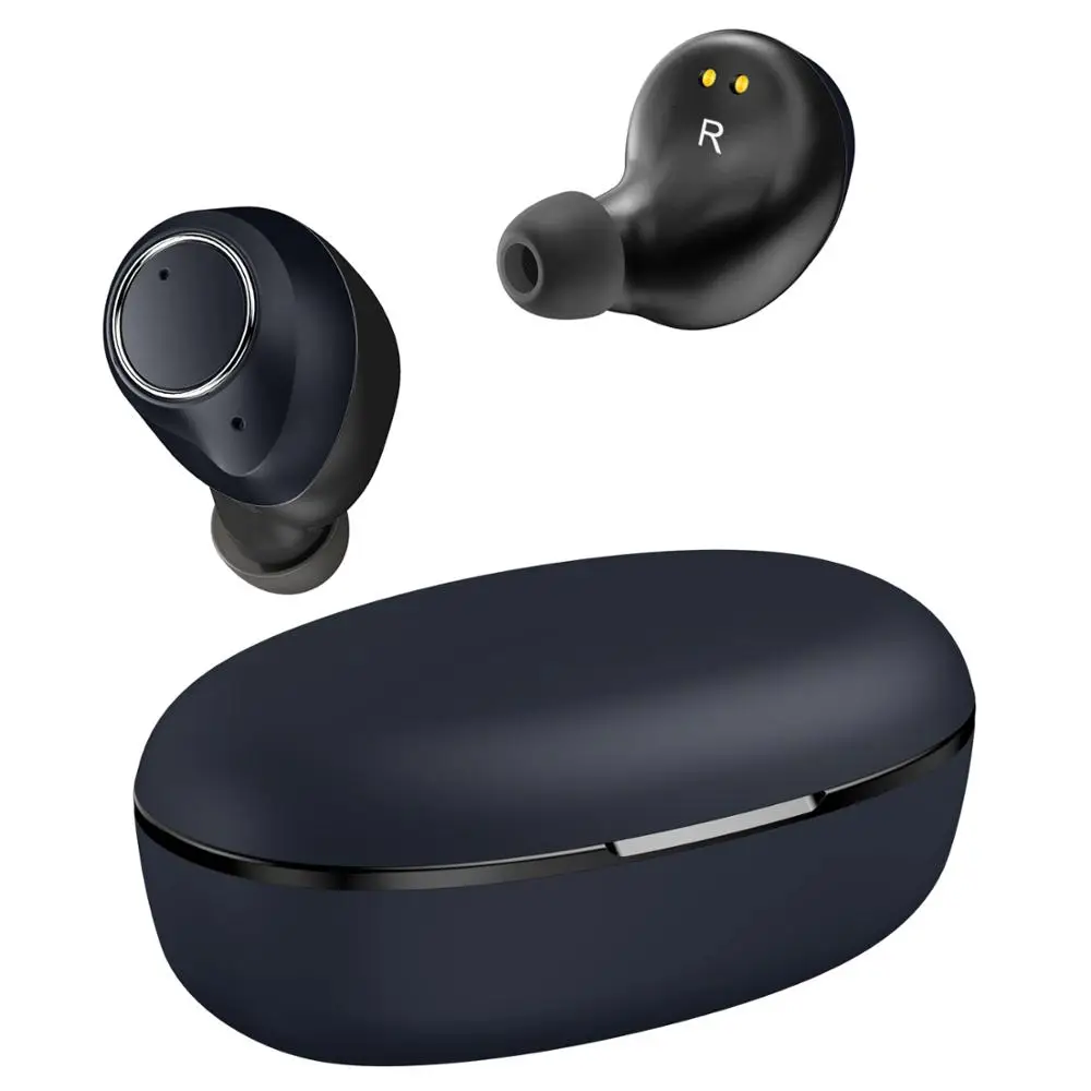 Фиолетовый 3D стерео беспроводные наушники 5,0 Bluetooth наушники мини беспроводные наушники гарнитура с внешним аккумулятором наушники - Цвет: Фиолетовый