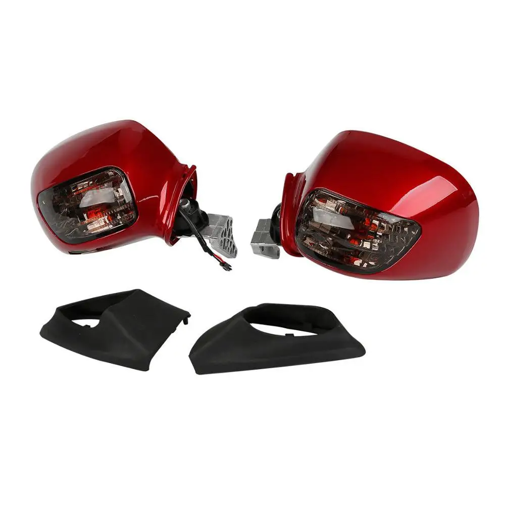 Smoke Пара зеркало заднего вида с поворотным сигналом для Honda Goldwing GL1800 2001-2012 03 04 05 - Цвет: Smoke