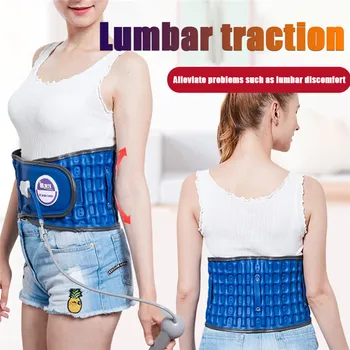 

Waist Air Traction Brace Belt Spinal lumbar Support Back Relief Belt Backach Pain Release Massager Unisex Physio Decompression