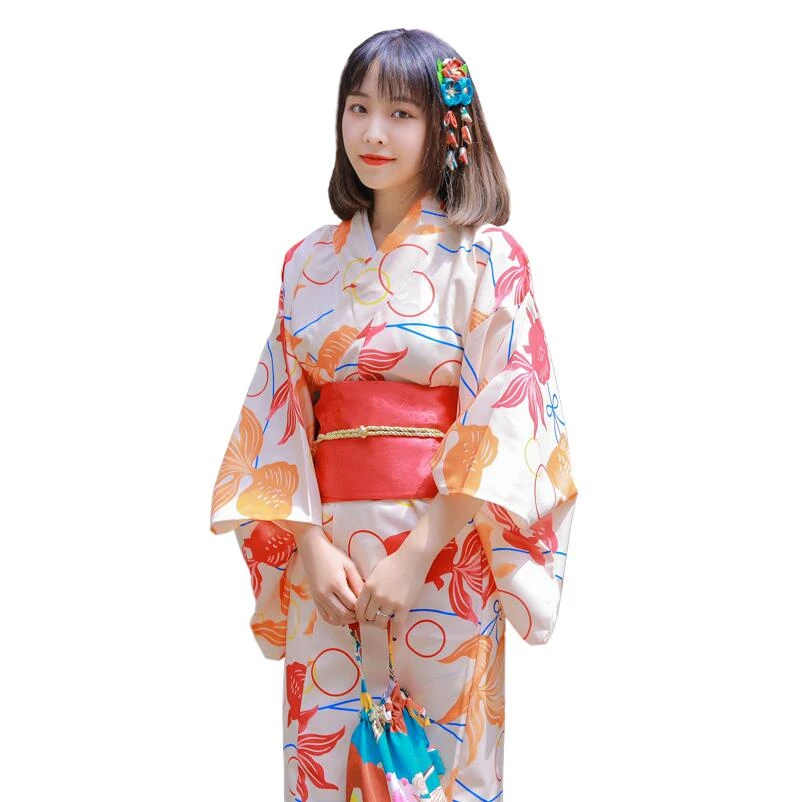 Ropa japonesa Original para mujer, vestido estándar tradicional, Kimono de baile, talla única, bata de belleza de cereza, oferta|Ropa de Asia y las Islas del Pacífico| - AliExpress