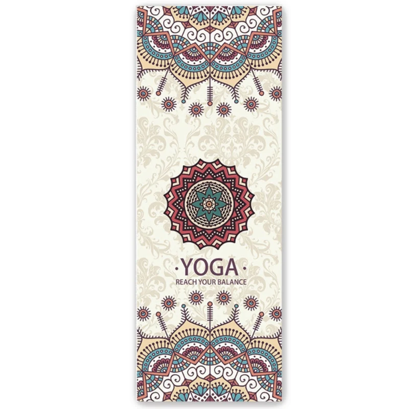 Коврик для йоги нескользящий женский впитывающий пот складной портативный коврик для йоги - Цвет: Прозрачный
