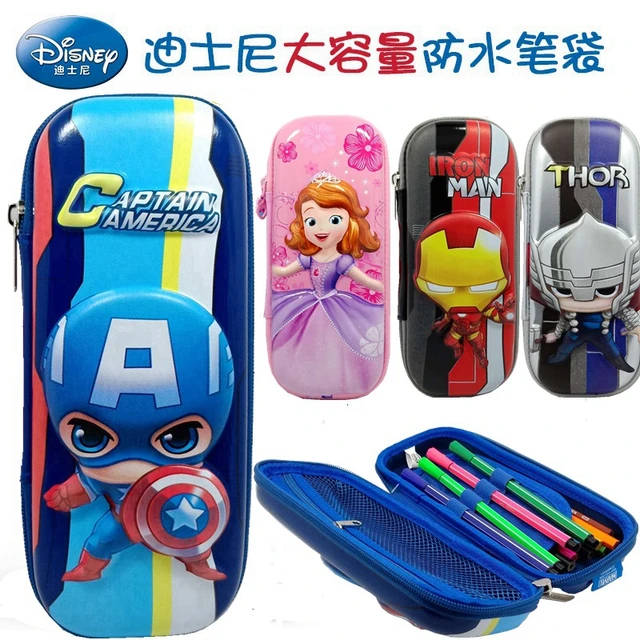 Genuine Disney series cute pencil case creative large-capacity cartoon  stationery box handbag office school supplies gift - AliExpress