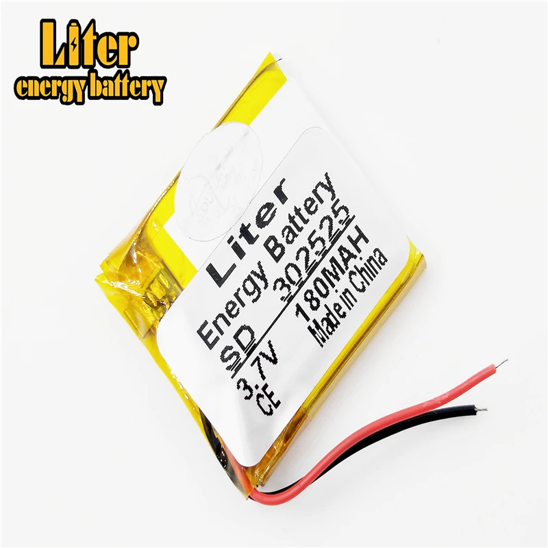 3.7V lithium battery 032525 302525 180MAH battery Bluetooth lithium ion battery bluetooth speaker battery