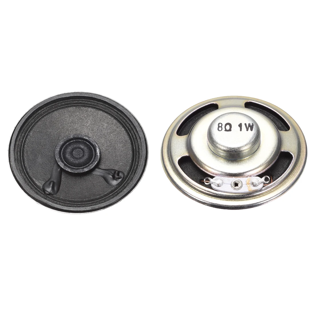 

uxcell 2pcs 1W 8 Ohm DIY Magnetic Speaker 50mm Round Shape Replacement Loudspeaker for Home Audio-Visual Equipment