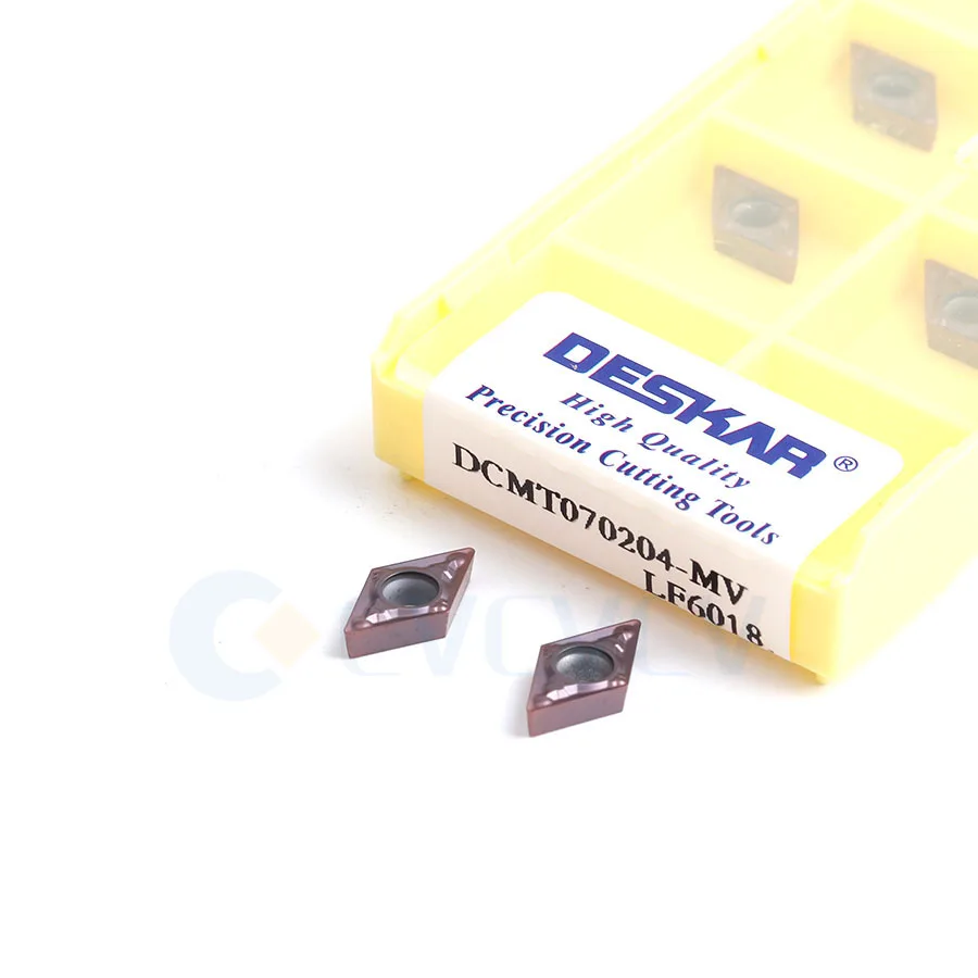 Токарные пластины DCMT070204 MV DCMT070208 LF6018 высококачественные токарные вставки