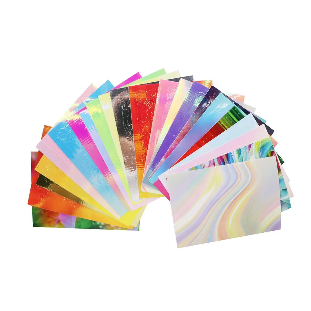 22PCS Nail Art Stickers Flame Reflections Tape Adhesive Foils DIY Decoration Flame sticker nail sticker Nail stickers Nail Art