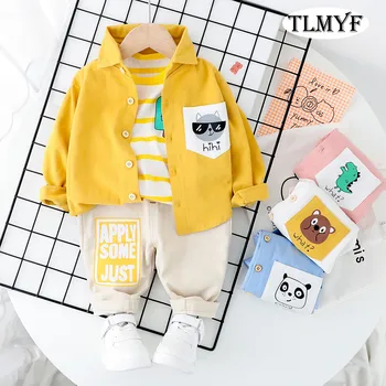 

New FAshion Baby Boy 2 pcs/set lovely shirt and pants Spring wear 20200313-4