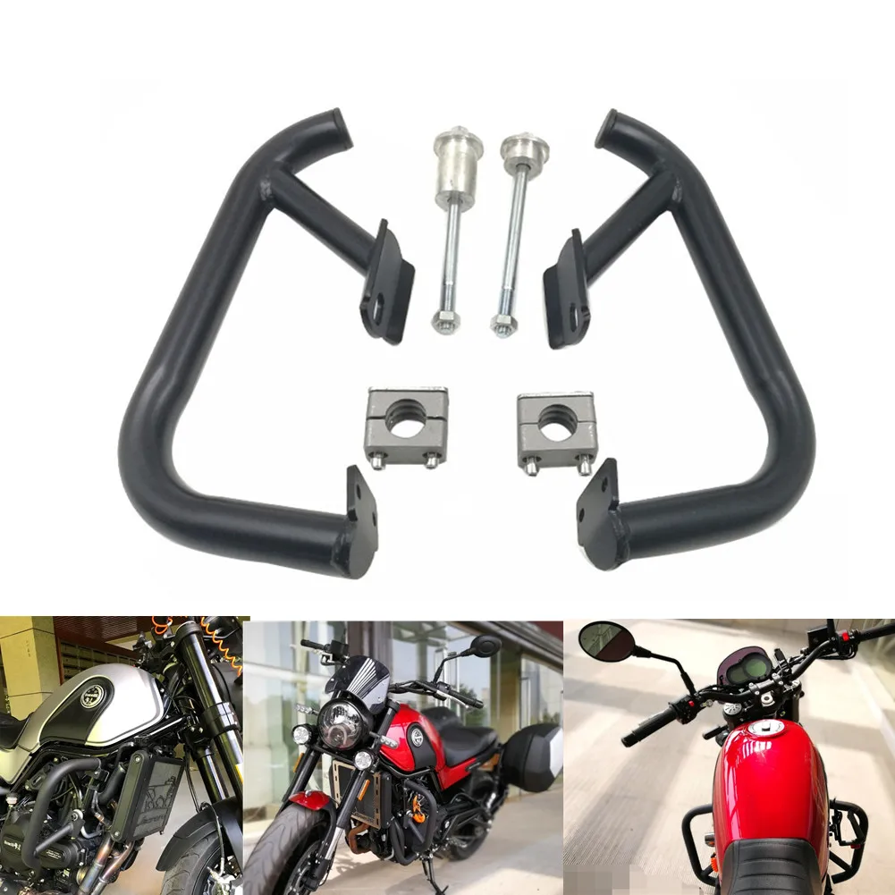 

Engine Guard Highway Crash Bar Front Sliders Bungs Side Frame Protector Bumpers for Benelli Leoncino 500 Motorcycle Accessories