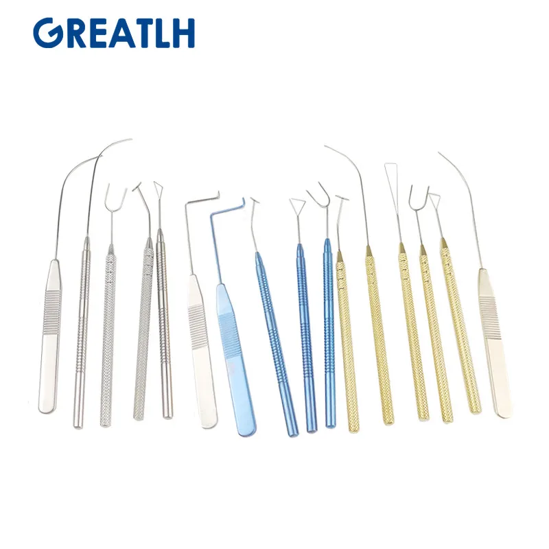 Ophthalmic Surgical Instruments Beauty Plastic Surgical Tool Titanium Double Eyelid Designer Triangle Simulator U-Shaped Double Eyelid Embedding Tool T-Shaped Designer Ophthalmic Tools