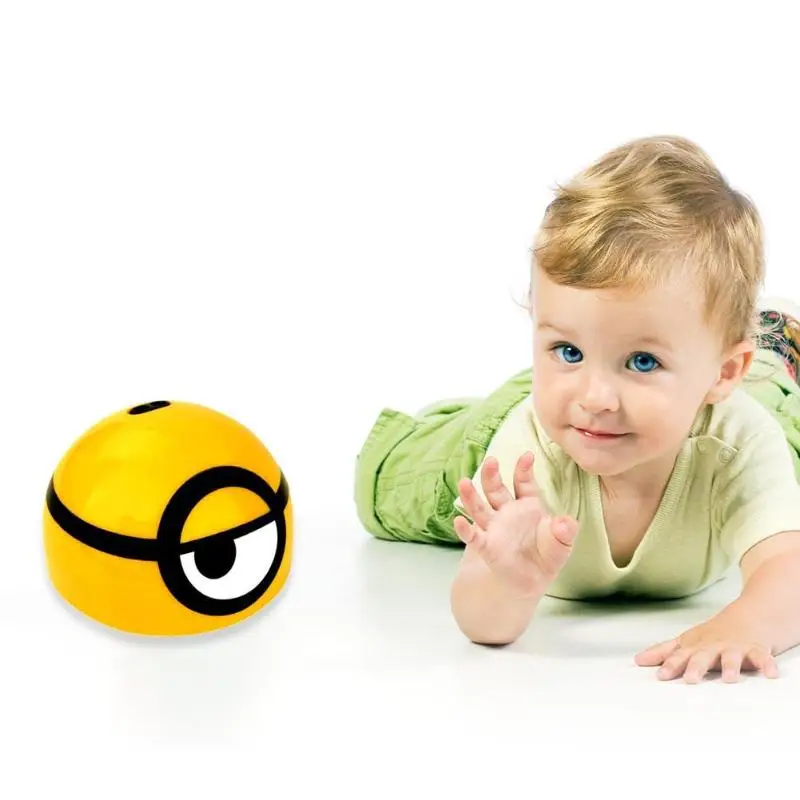 Бегущий шар с миньонами волшебный сверкающий светящийся светодиодный RC ...