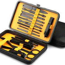 16 шт. Маникюрный набор для ногтей косметические ножницы маникюрные инструменты R машинка для стрижки ногтей ножницы пинцет поставки