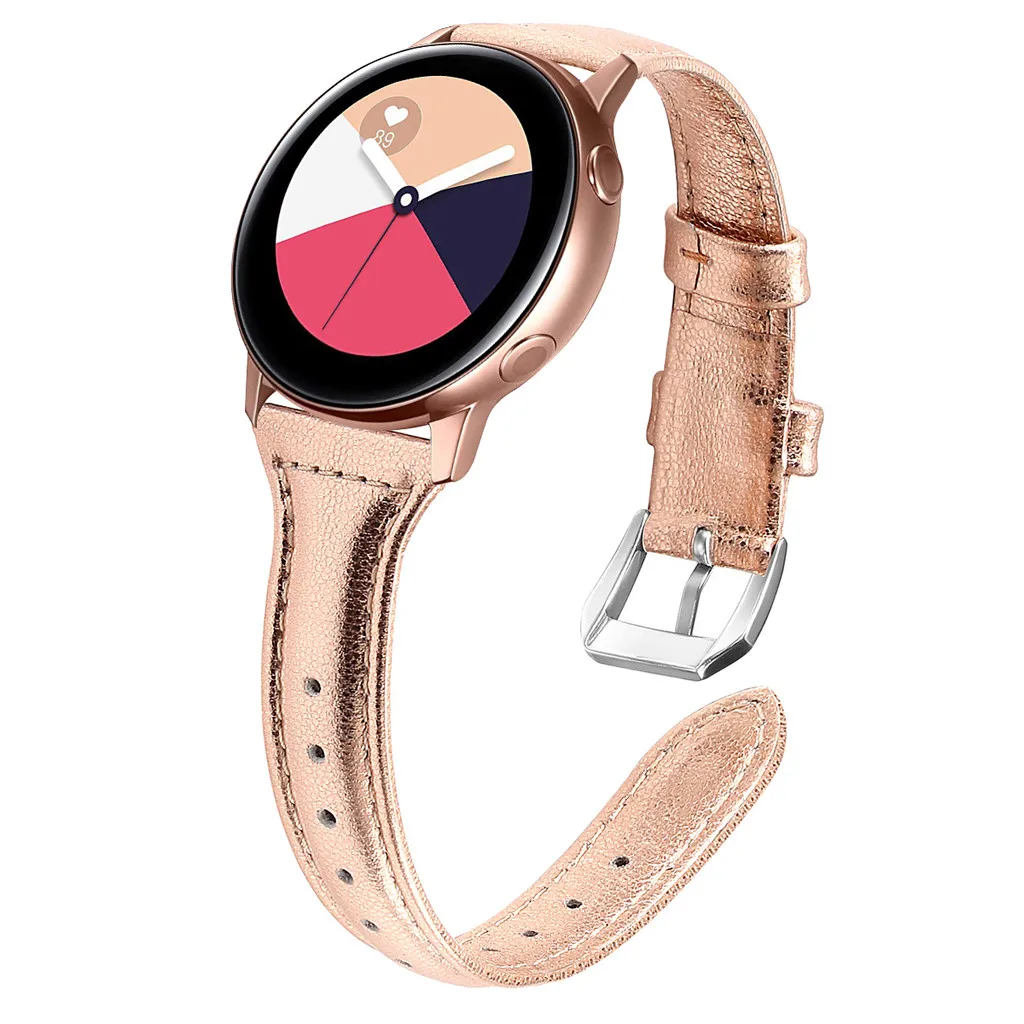 Ouhaobin роскошный кожаный ремешок для часов samsung Galaxy Watch Активный браслет сменный ремешок аксессуары 906#2