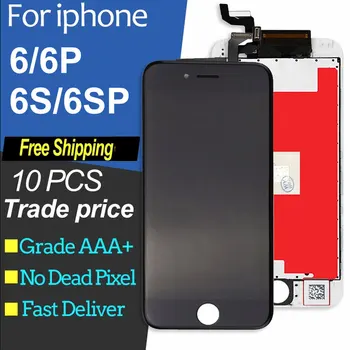 

10PCS/Lot High Quality AAAA For iPhone 6 6S Plus 6P 6Plus lcd Display 6SP 6 Plus Screen replacement Touch Screen Digitizer