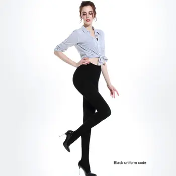 

Women Causal Velvet Solid Color Velvet Pantyhose Thick Elastic Stockings 200D Warm Opaque Tights Autumn Sock