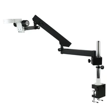  Articulating Pillar Clamp 76mm Microscope Stand Adjustable Direction Arm Stereo Zoom Microscopio Accessories For Trinocular 