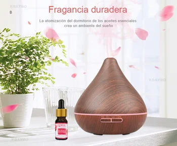 

Air Humidifier Aroma Diffuser With Carve Essential Oil Diffuser Mist Maker Baby Bedroom SpaHumidifier 7 Color LED