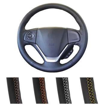 

Car Steering Cover DIY Custom Made Steering Wrap For Honda CRV CR-V 2012-2015