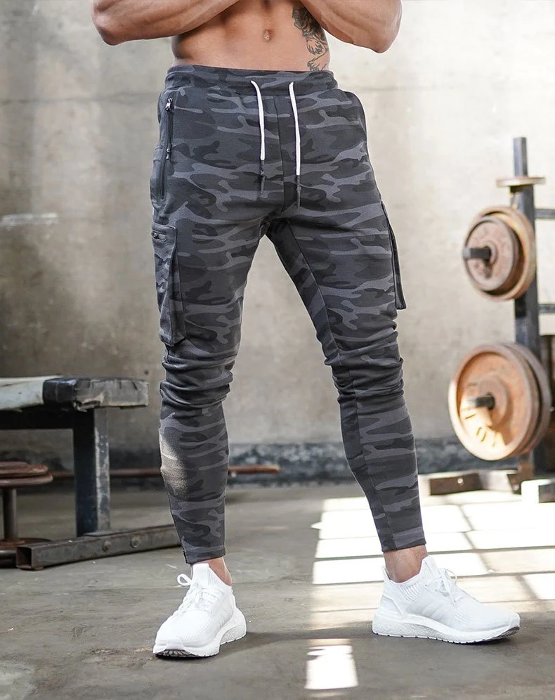 white sweatpants Joggers Men 2020 Streetwear Trousers Multiple Zipper Pockets Muscle Mens Pants , Sweatpants Tracksuit 20CK19 cargo sweatpants